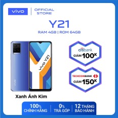 Điện thoại vivo Y21 (4GB/64GB)-Bảo hành 12 tháng-Miễn phí vận chuyển