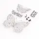 【Hot New Release】Butterflies Transparent Clear Silicone Stamp for Seal DIY Scrapbooking Photo Album Decorative Clear Stamp Sheets. 