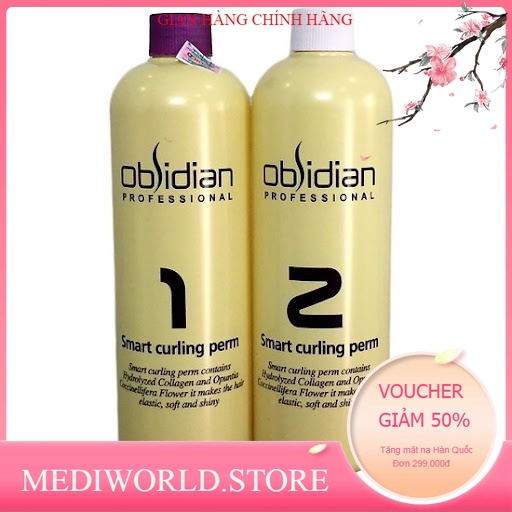 Uốn Tóc 3D Obsidian Uốn Nóng Và Uốn Lạnh 500+500ml