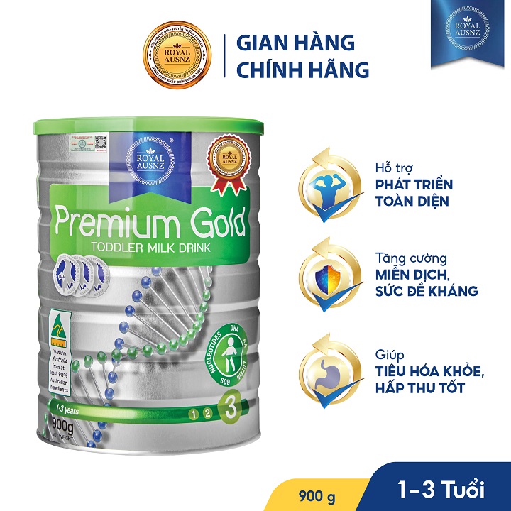 Sữa hoàng gia úc premium gold số 3 900g hsd 2026