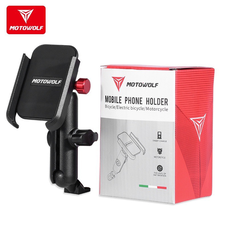 Giá đỡ điện thoại gắn xe máy motowolf 2821