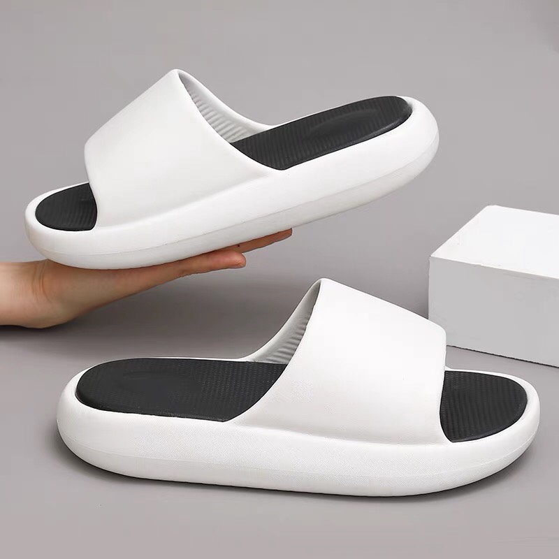 Dép bánh mì độn đế nam nữ 2022 - Dép unisex quai ngang cute