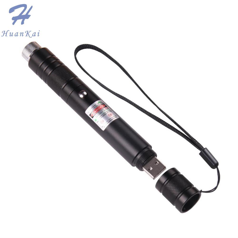 HK 10000m USB Charging Laser Torch Green Laser Pointer High Powerful Dot Single Starry Burning Match