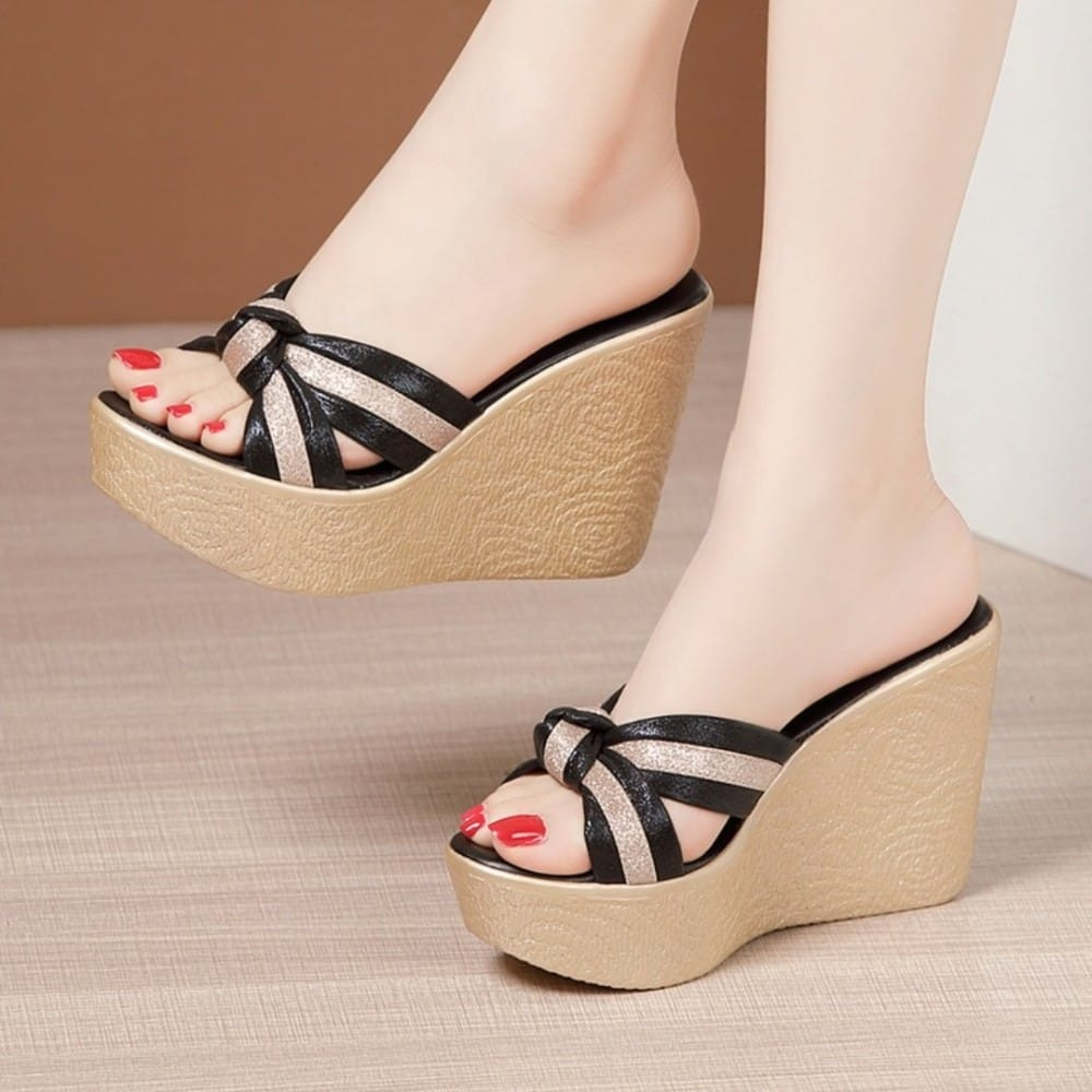 DÉP XUỒNG QUAI CHÉO SỌC 10P