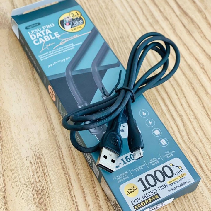 (Hàng Chính Hãng) Cáp Sạc Remax RC-160i | 160m | 160a cổng Lightning | Type C | Micro USB max 2.1A