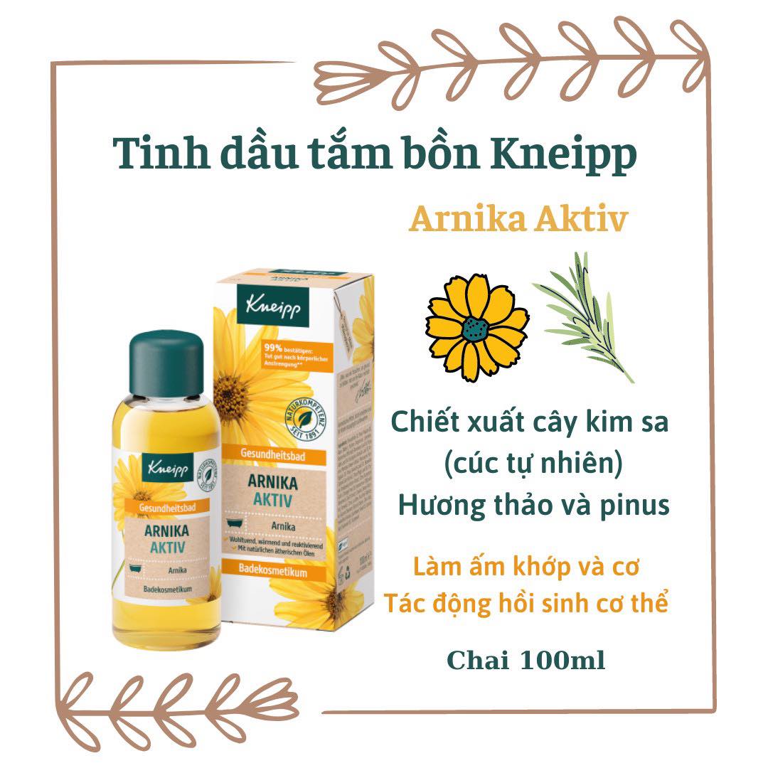 Tinh dầu tắm bồn Kneipp các loại 100ml ( Hàng Đức)