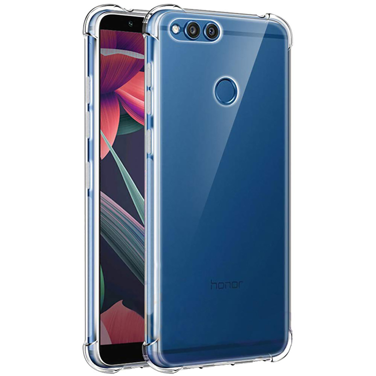 Honor 7X Back Cover Transparent Extra Bumper Anti Shock Soft Crystal Clear Case For Honor 7X