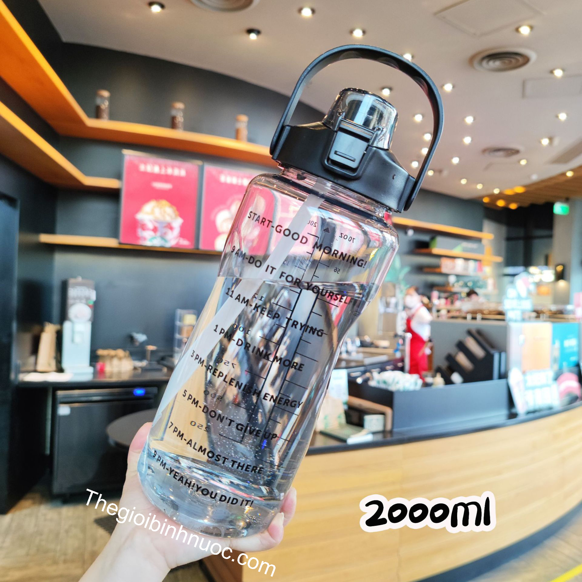 Bình Nhựa Nút Bật BPA FREE 2L N202