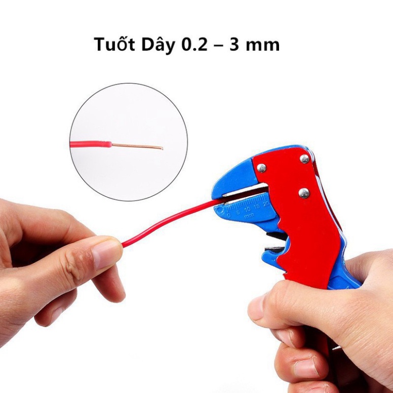 Kìm tuốt dây điện, dây cáp - kìm tuốt dây 0.2-3mm