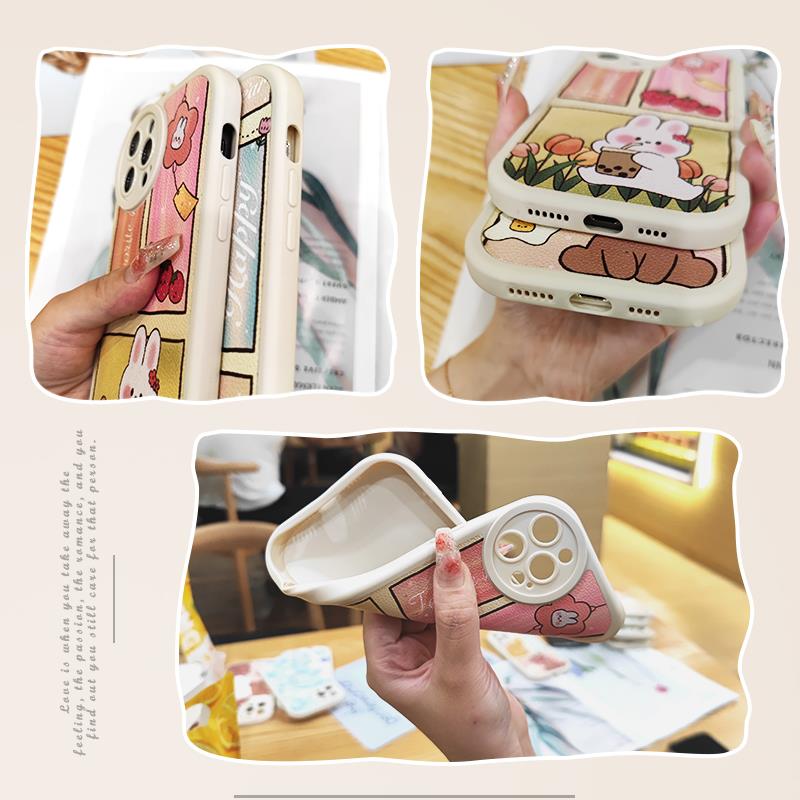 personality%20youth%20Phone%20Case%20For%20VIVO%20S16/S16%20Pro/V27/V27%20Pro%20advanced%20cute%20Anti-knock%20simple%20luxurious%20Cartoon%20texture%20-%20Image%202