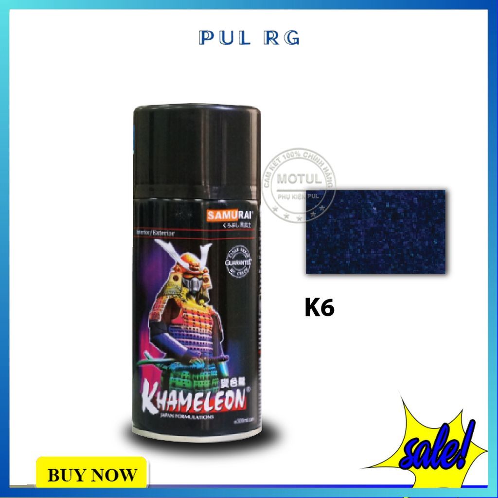 Sơn samurai K6/T901 màu 3d titan xanh ánh tím bám tốt chống gỉ sét