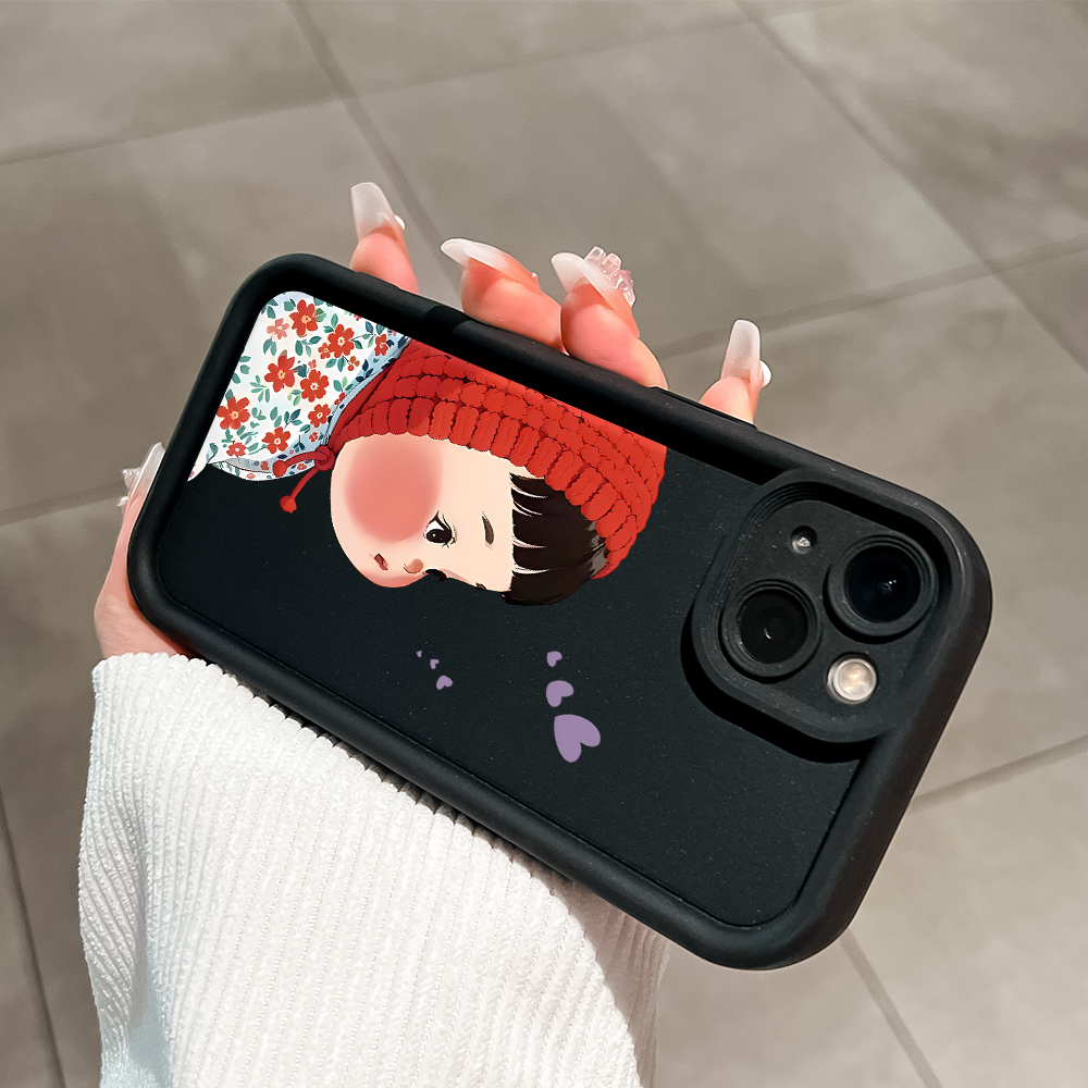 UCUC%20for%20Realme%20C67%204G%20Back%20Cover%20Red%20Headscarf%20Girl%20Soft%20Silicone%20Square%20Ladder%20Phone%20Case%20-%20Image%207