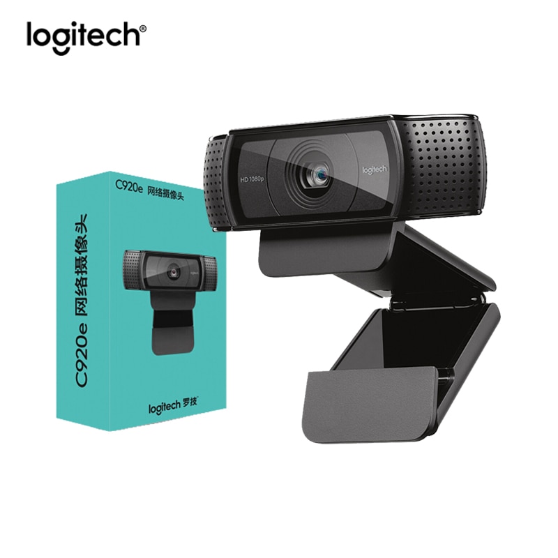 Logitech C920e HD Pro Webcam Widescreen Video Chat Recording USB Smart 1080P Web Camera For Computer C920 Upgrade Version CMOS