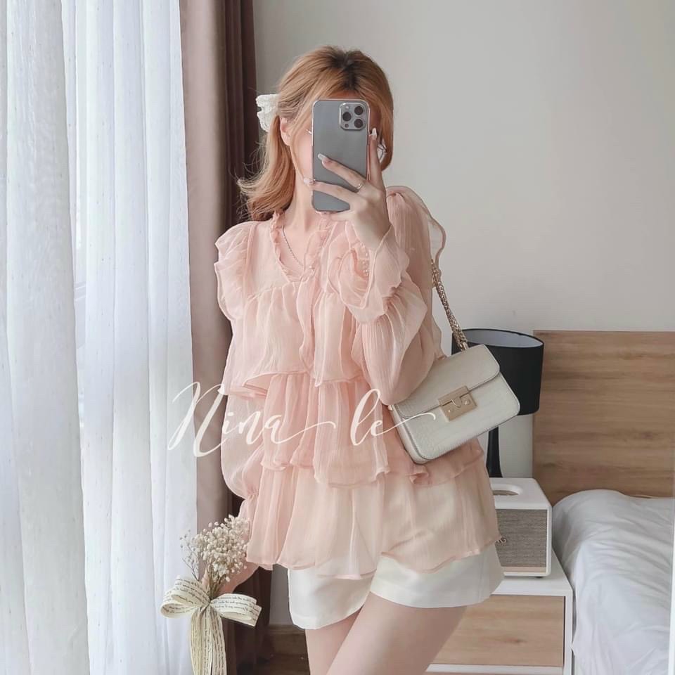 sét áo lụa quần form về đủ màu xinh lung linh dx22