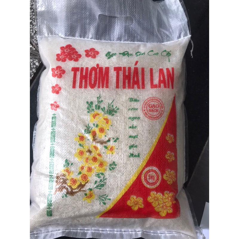 5kg Gạo Thơm thá¡ dẻo ít thơm nhẹ cơm mềm