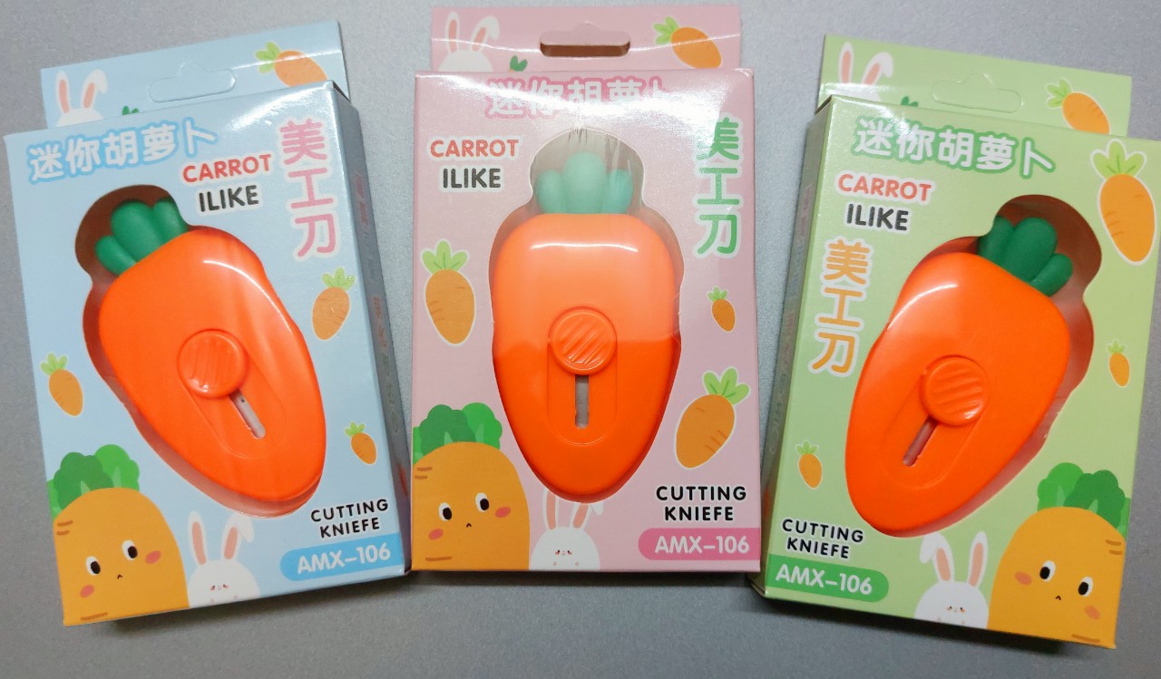 Dao rọc giấy mini hình cà rốt cute
