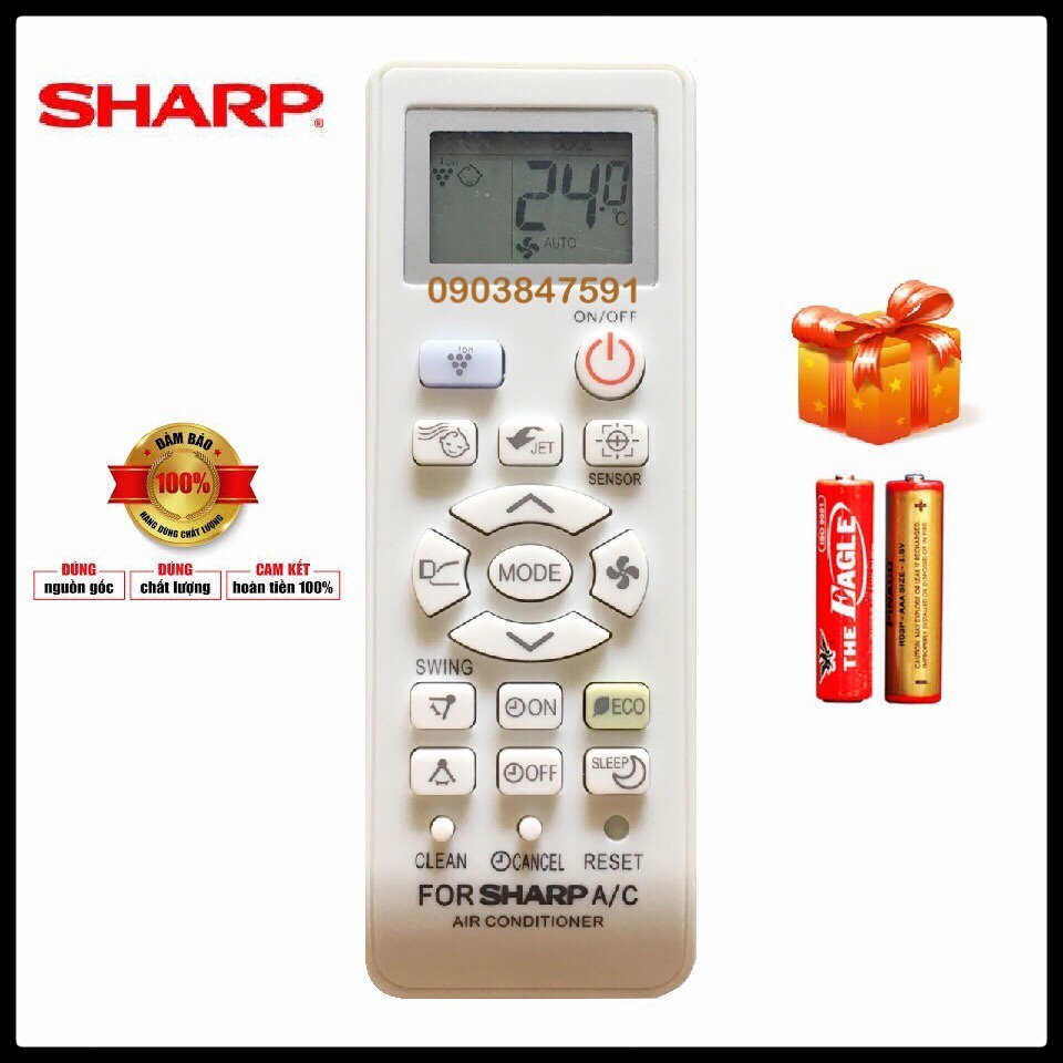 Điều Khiển Máy Lạnh SHARP INVERTER