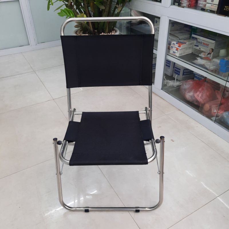 Ghế xếp inox vải dù , ghế gấp ngồi câu cá , đi du lịch , nhỏ gọn,tiện lợi