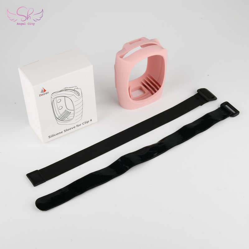 AngelCity House Silicone Case Compatible For Jbl CLIP4 Bluetooth-compatible Speaker Anti-scratch Protective Sleeve With Strap