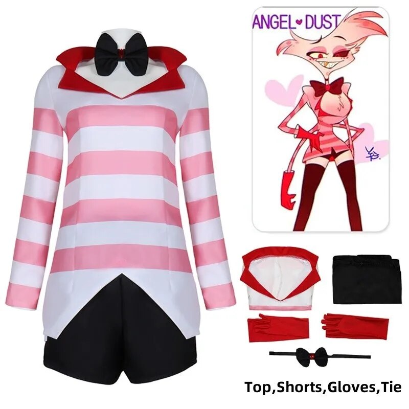 Hazbin Cosplay Hotel Dust Angel Cosplay Costume Uniform Women Girls ...