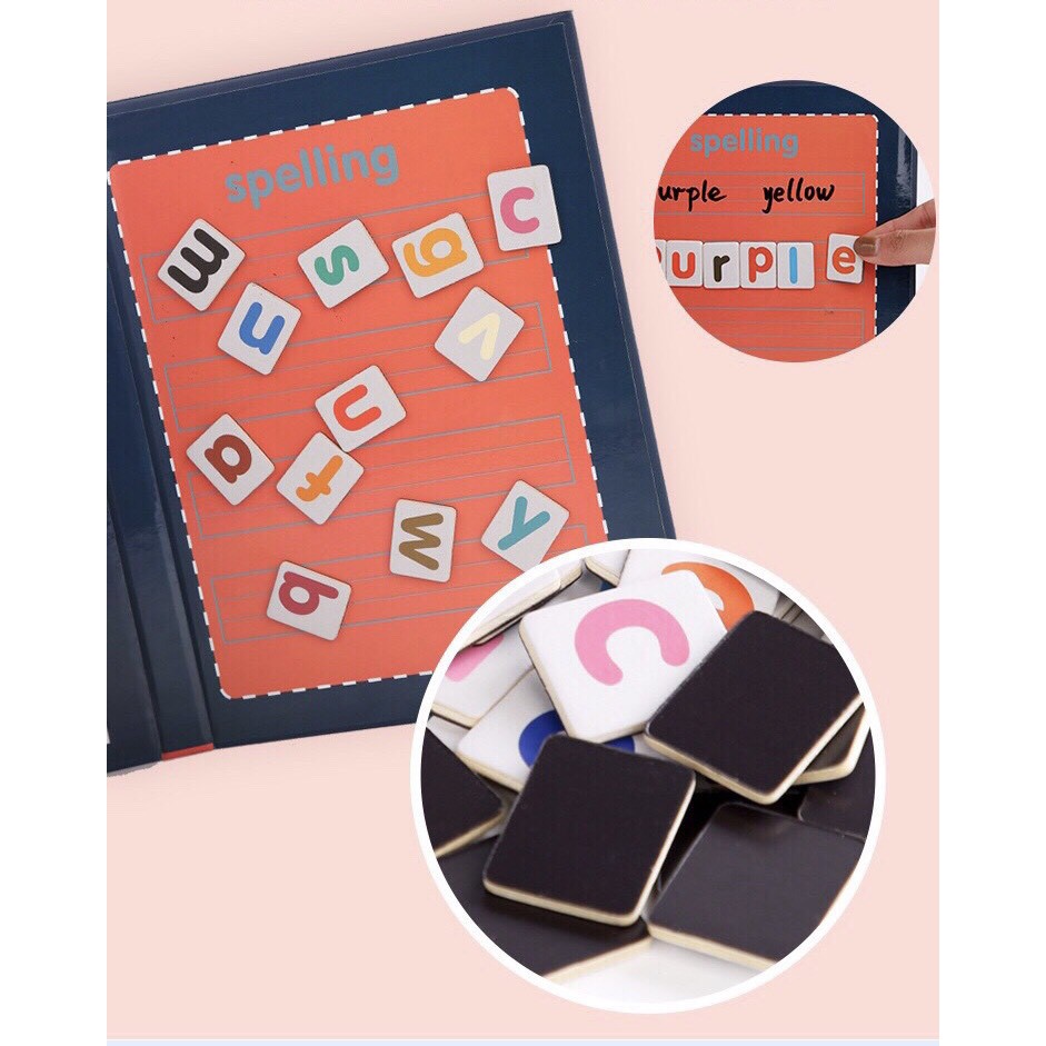 Bộ Spelling Game Học Ghép Vần Tiếng Anh - Giúp Bé Học Ghép Chữ Và Số - Đồ Chơi Phát Triển Trí Thông Minh Cho Trẻ Em