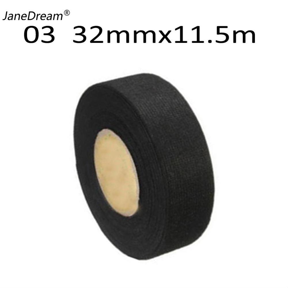 JaneDream High Temperature Resistance Adhesive Cloth Tape for Cable Harness Car Auto Heat Sound Isolation
