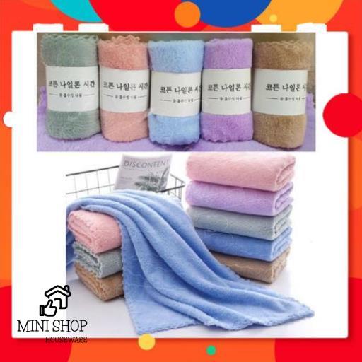 Khăn Rửa Mặt Mềm Siêu Thấm Nước Xuất Hàn 30x50 Cm