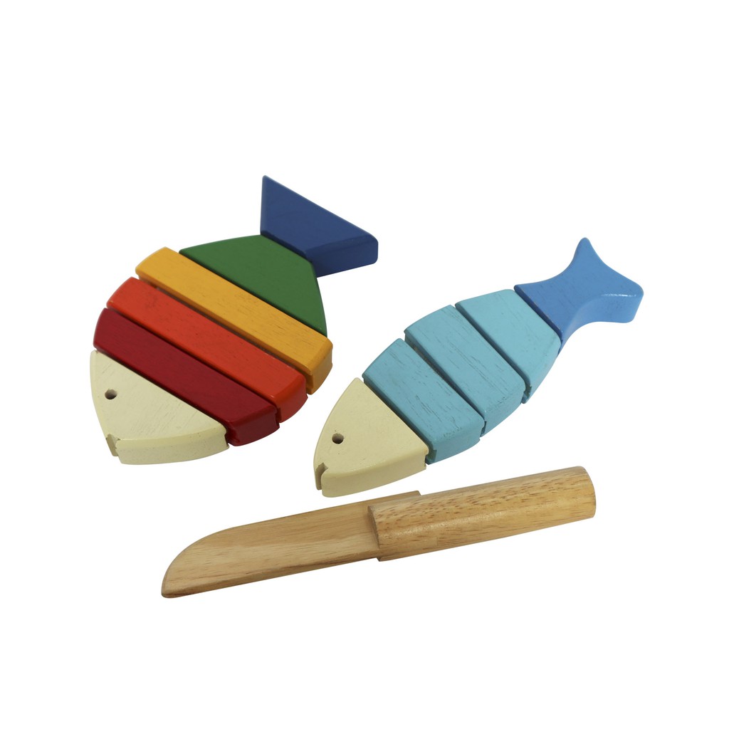 Đồ chơi gỗ Winwintoys Bộ cắt 2 cá