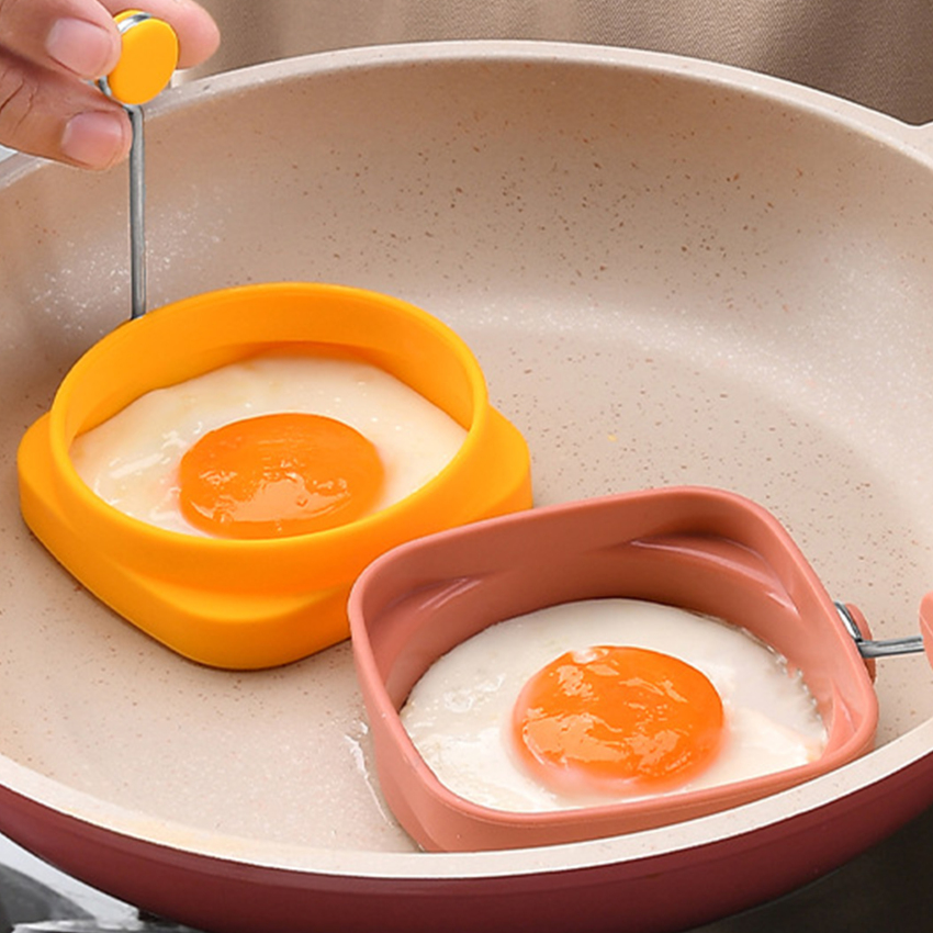 Egg Fried Mold Double-Sided Round Convenient Omelet Moulds Silicone Tools Pancake Maker Molds Frying Pan Accessories