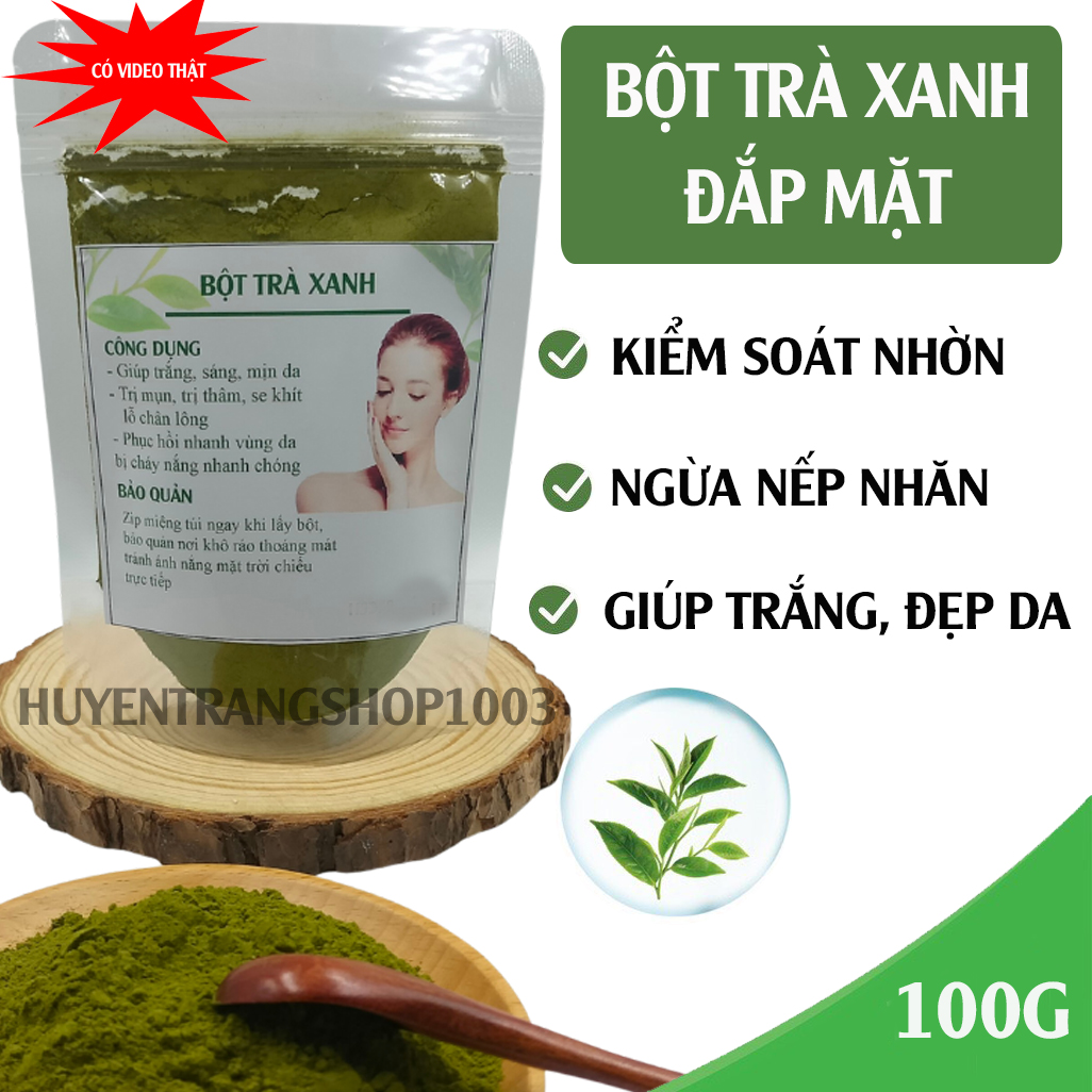 100g bột trà xanh nguyên chất