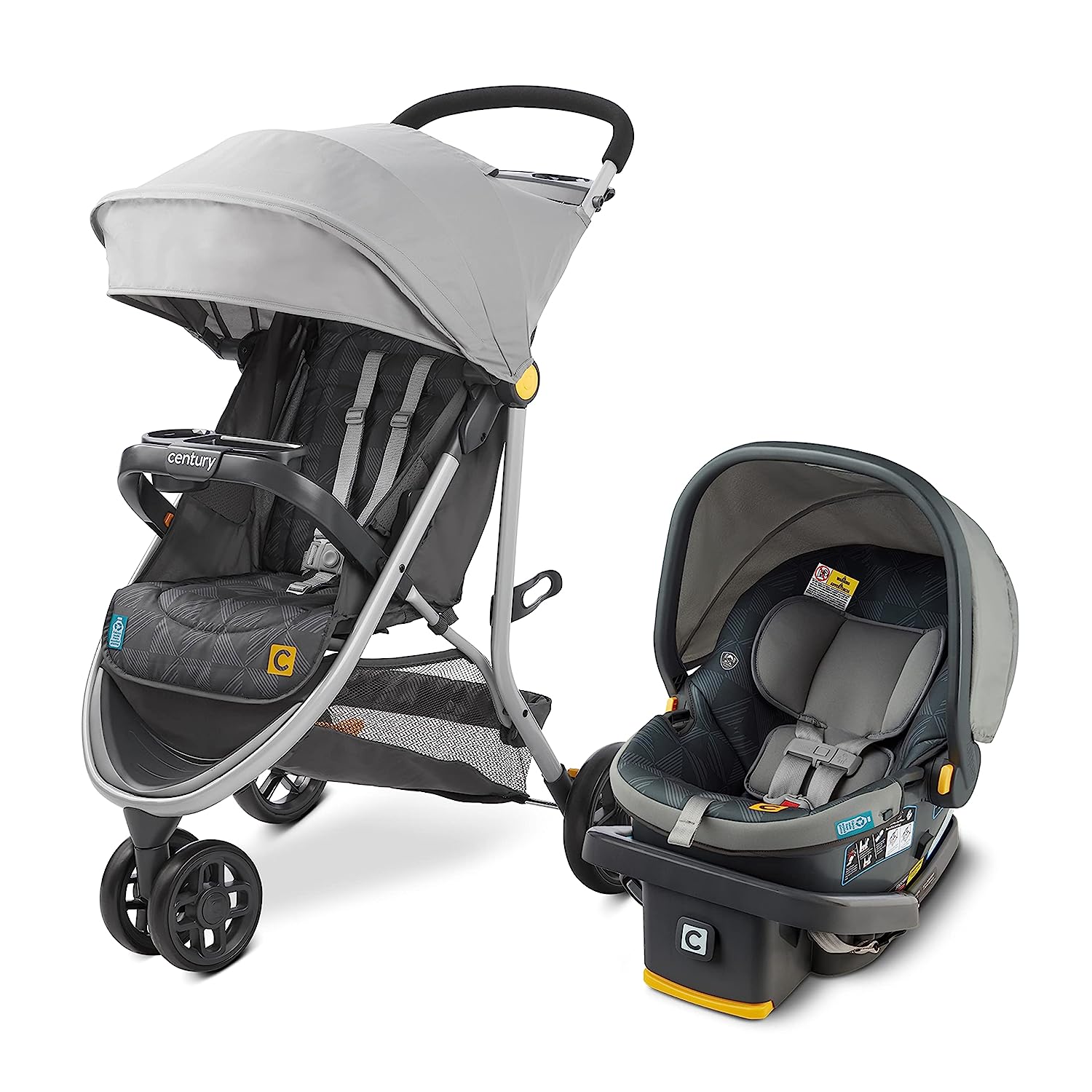 Baby Trend Stroller Wheel Baby Stroller With Car Seat Century Stroll On 3- Wheel 2-in-