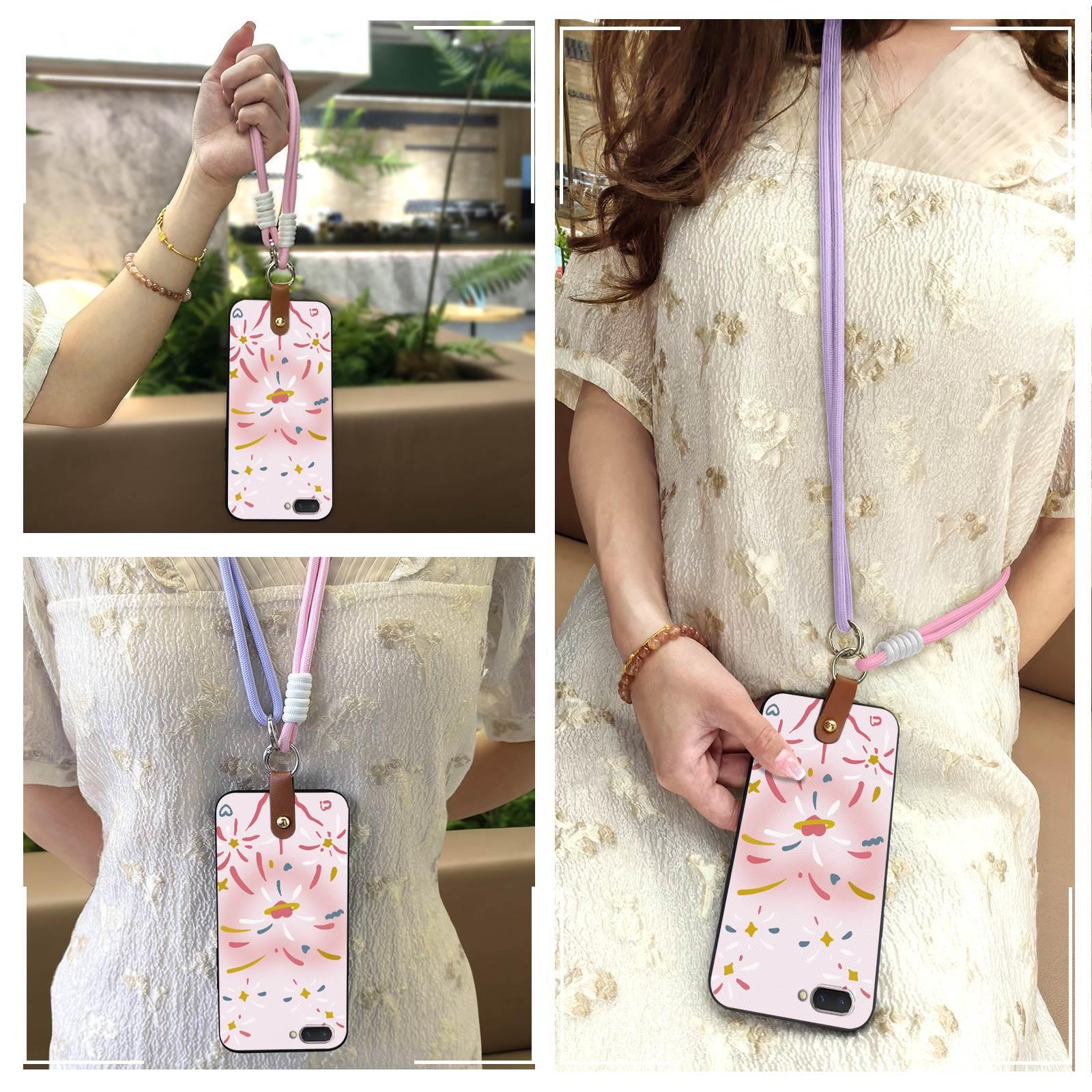 Silicone%20Cartoon%20Phone%20Case%20For%20OPPO%20A5/A3s/Ax5/R15neo%20Lanyard%20protective%20Soft%20case%20Necklace%20Graffiti%20TPU%20Waterproof%20-%20Image%202