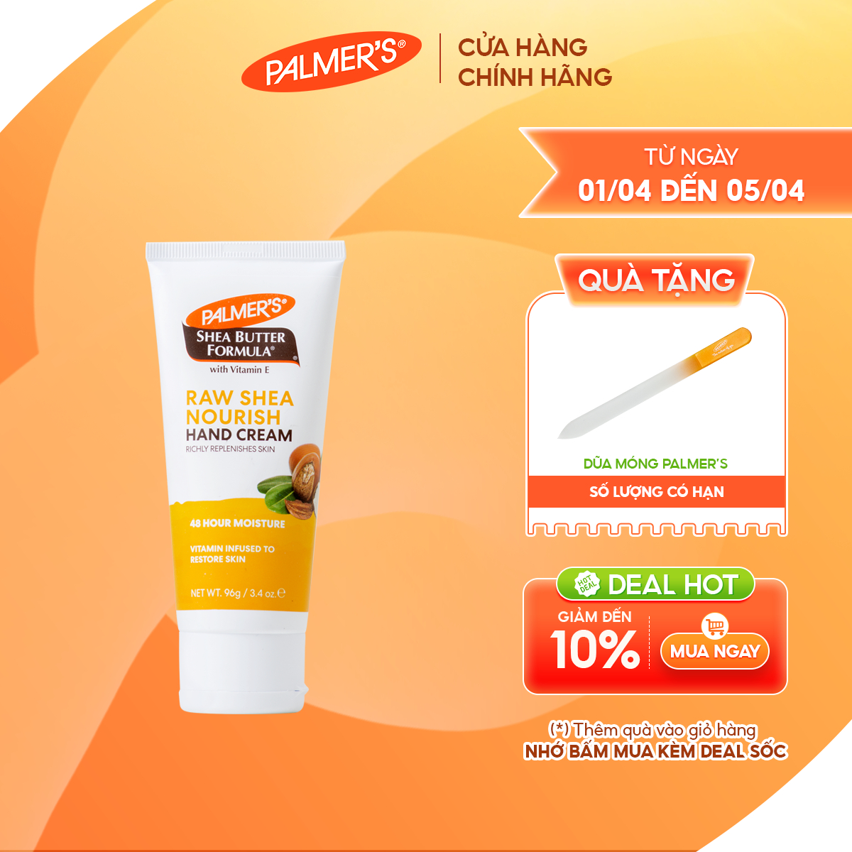 Kem dưỡng da tay giữ ẩm Bơ Hạt Mỡ Palmer's