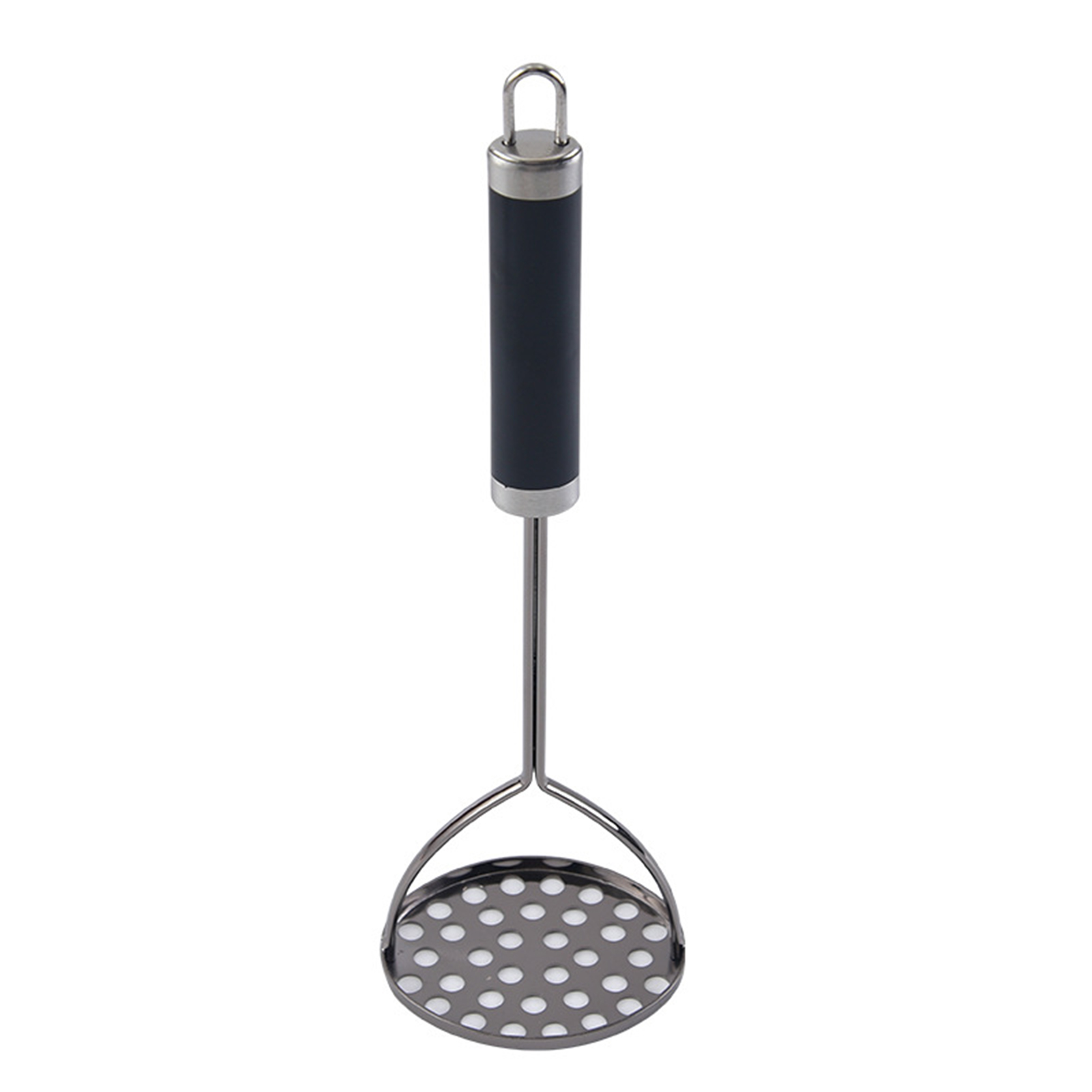 Goodbro Space-saving Potato Masher Potato Masher with Hanging Hole Premium Stainless Steel Potato Masher Versatile Long Handle Kitchen Tool for Smoothly Mashing Carrots Avocados Vegetables Favorite