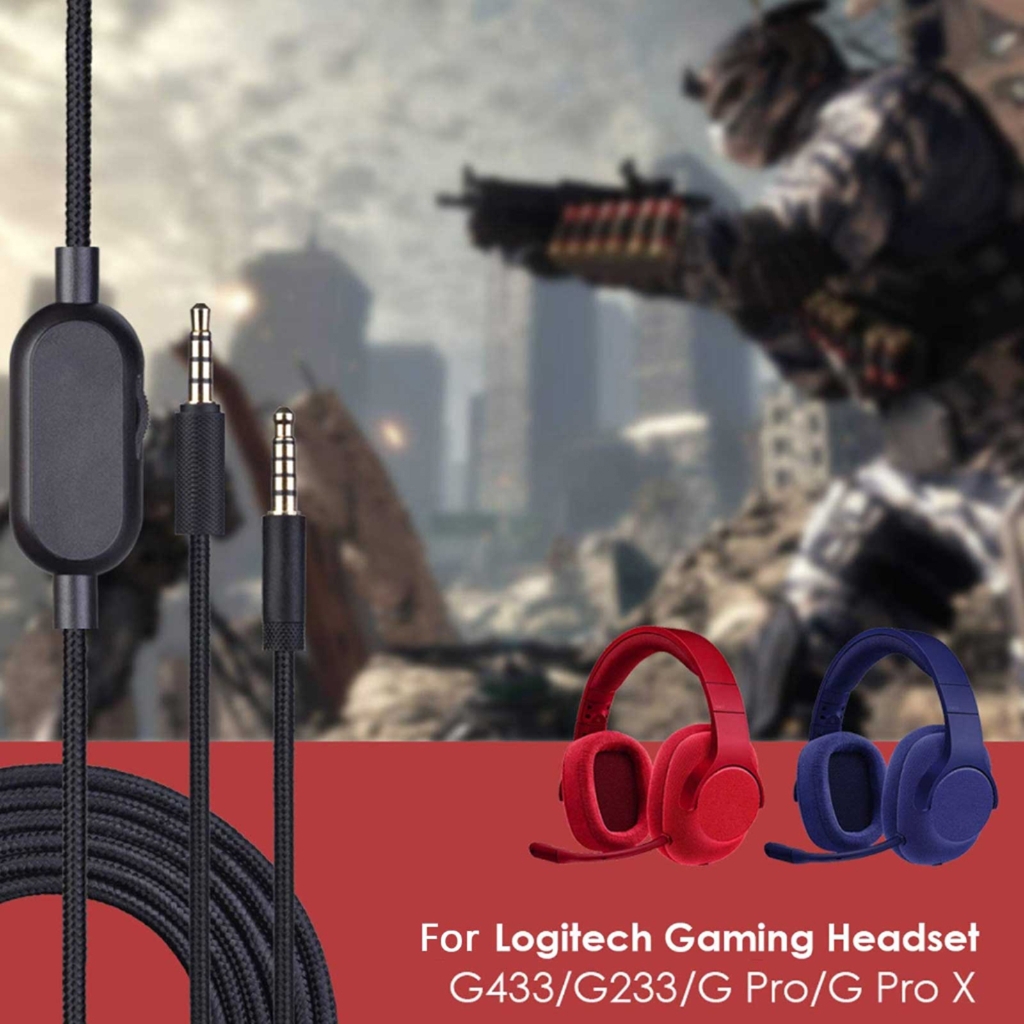 Convenient Replacement Cable for G433/G233 Gaming Headphones Volume Control Cord
