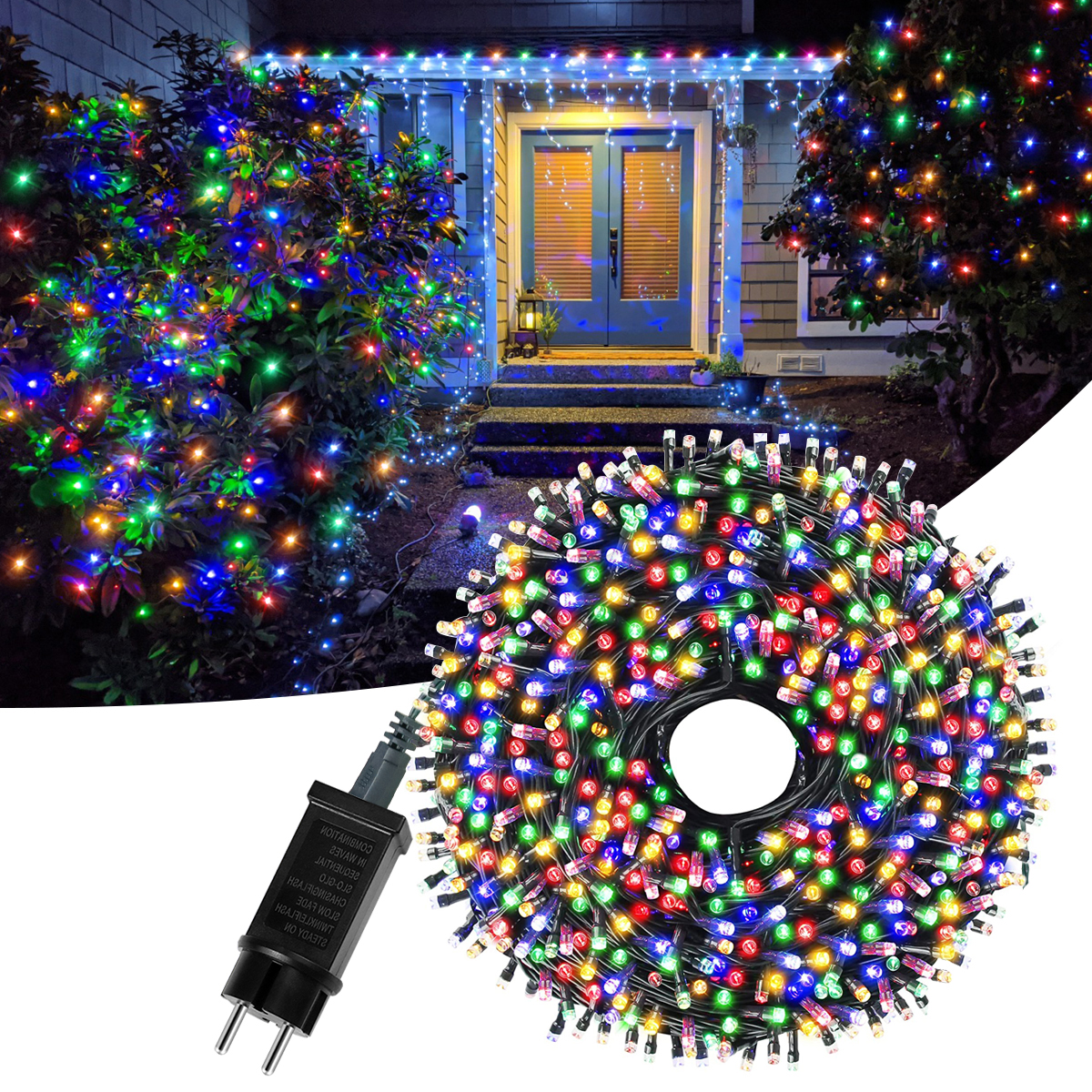 Decorative Led String Christmas Lights Outdoor 100M 50M Fairy 8 Mode ...