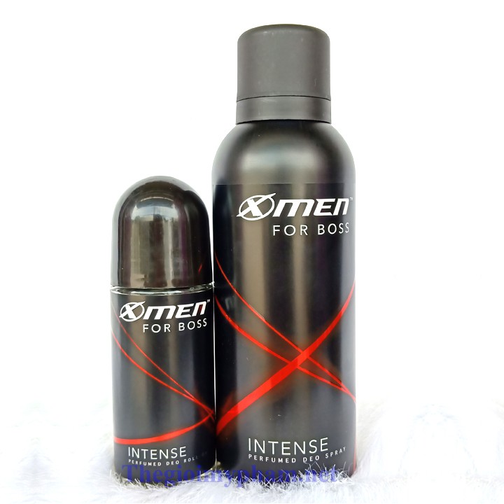 Combo Xịt 150ml+Lăn 40ml XMEN FOR BOSS INTENSE