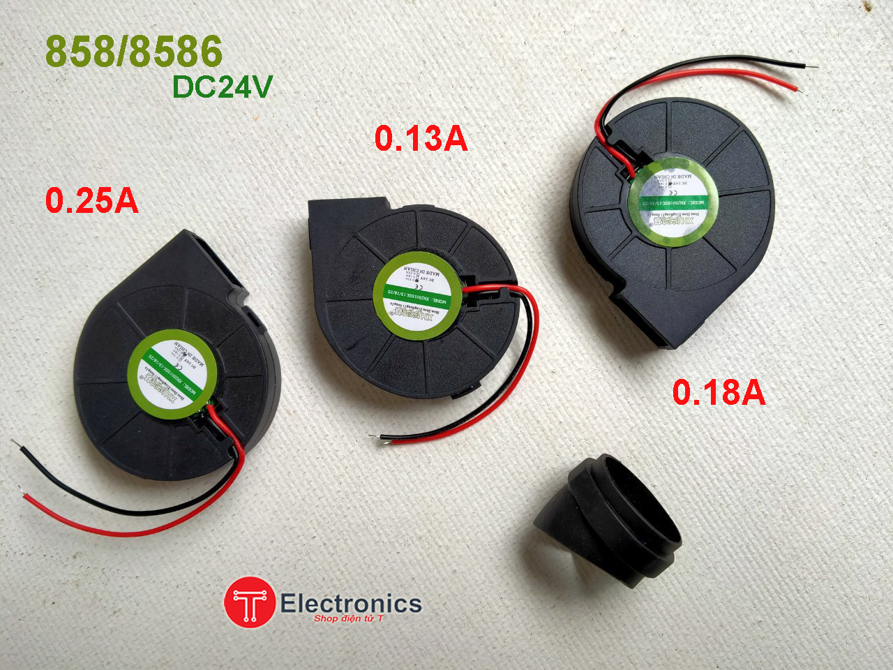 Quạt Gió Tay Khò 858/8586 0.13A/0.18A/0.25A-DC24V