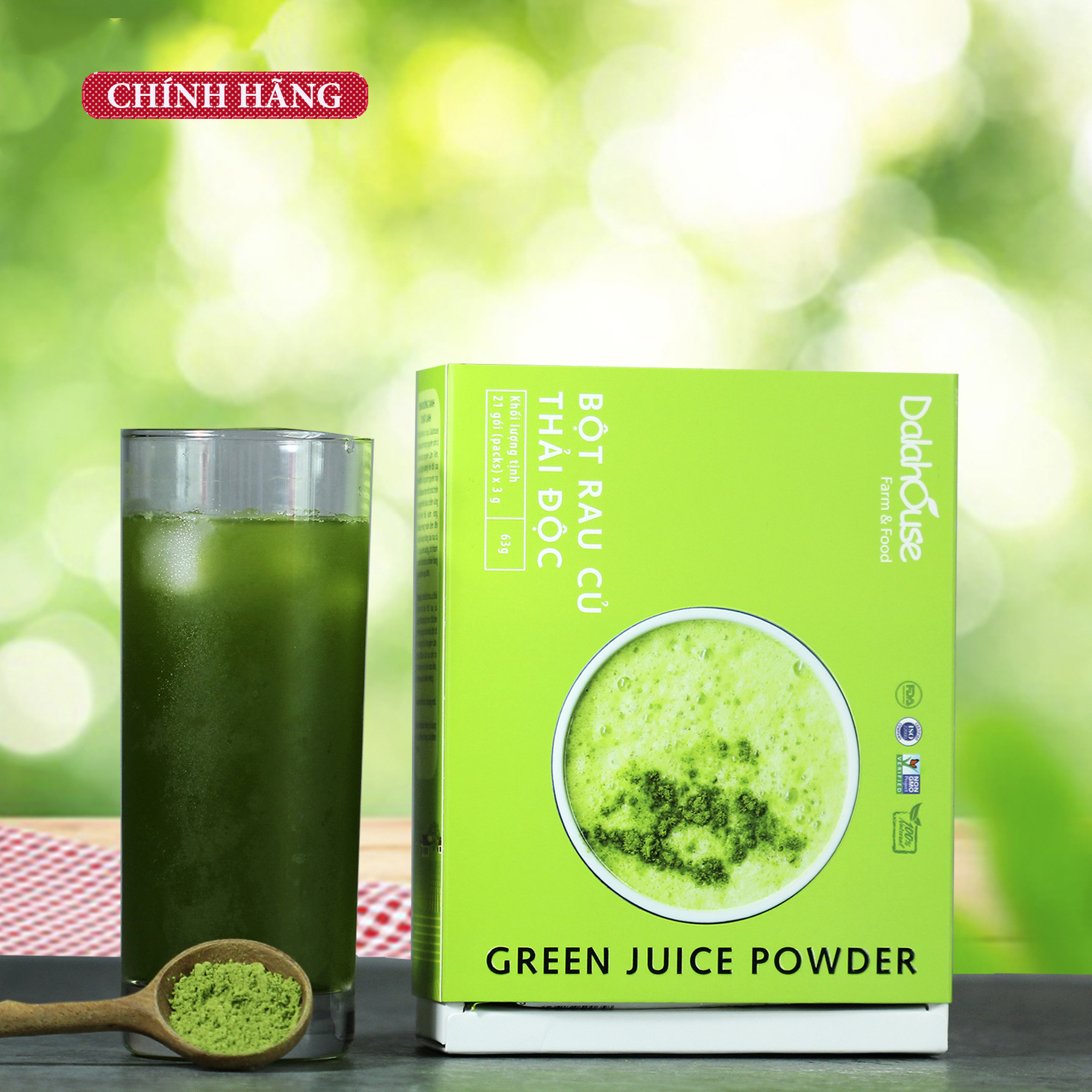 Combo Bột Rau Củ Detox ,Thải Độc Dalahouse- Hộp 63g
