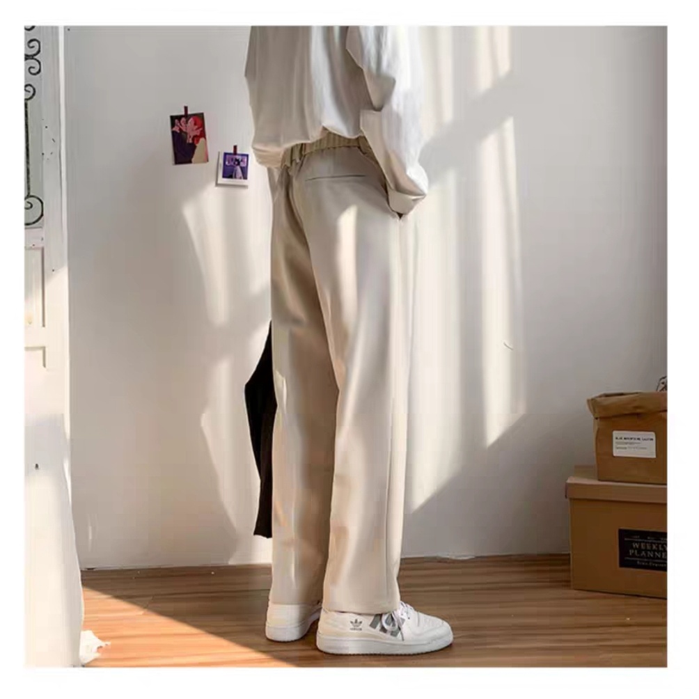 Mongw Wide Men Pants New Korean Trousers Oversize Linens Streetwear 2023  Male Spring Summer Pants Casual Men Clothing Sweatpants