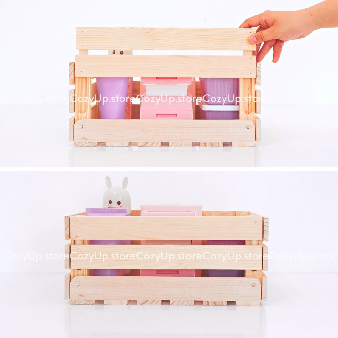 Hộp Pallet Gấp Gọn - Thùng Gỗ Trang Trí