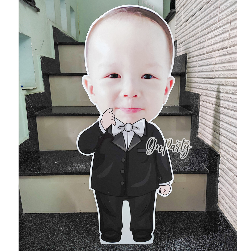 Thiết Kế Hình Chibi Trang Trí Thôi Nôi Sinh Nhật Cho Bé