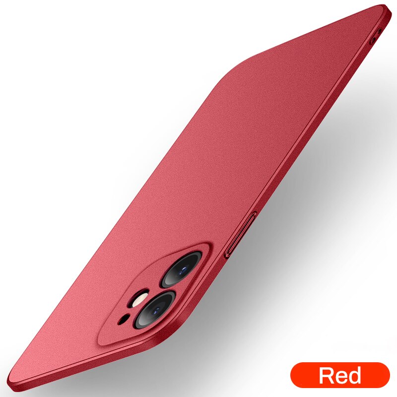 Luxury Matte Shockproof Hard PC Case For iPhone 14 pro 13 12 11 Pro MAX 14Plus Simple Ultra Thin Back Cover Capa