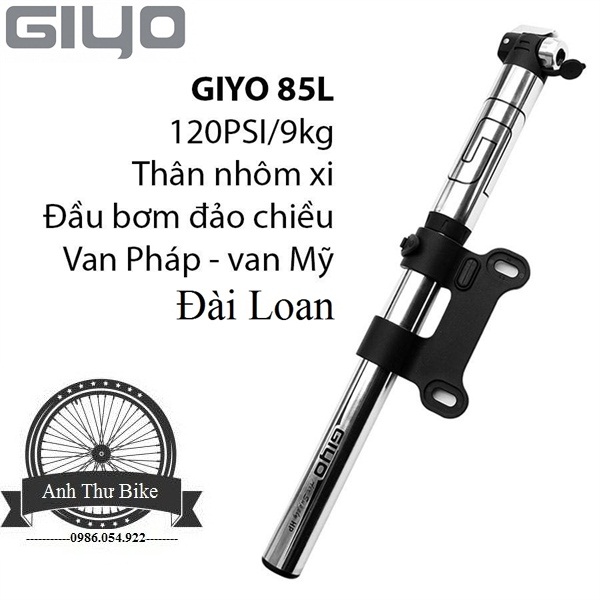 Bơm xe đạp mini cao cấp GIYO GP-85L