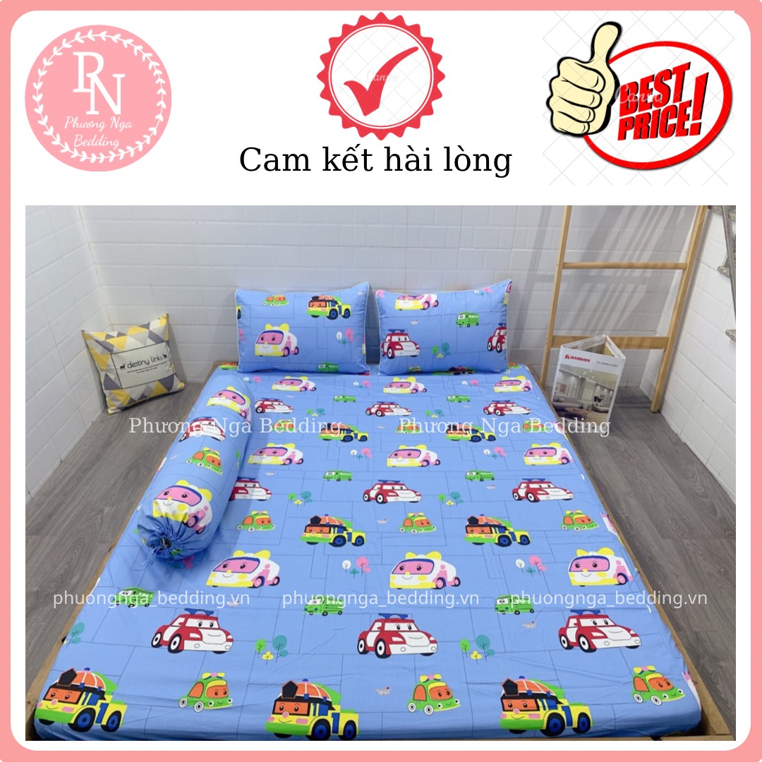 [HCM]Bộ Drap+ Áo Gối COTTON THẮNG LỢI đủ kích thước (Ib chọn mẫu)