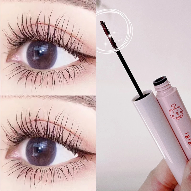 Korean Black Mascara Lengthens Eyelashes Extra Volume Waterproof Natural Lashes