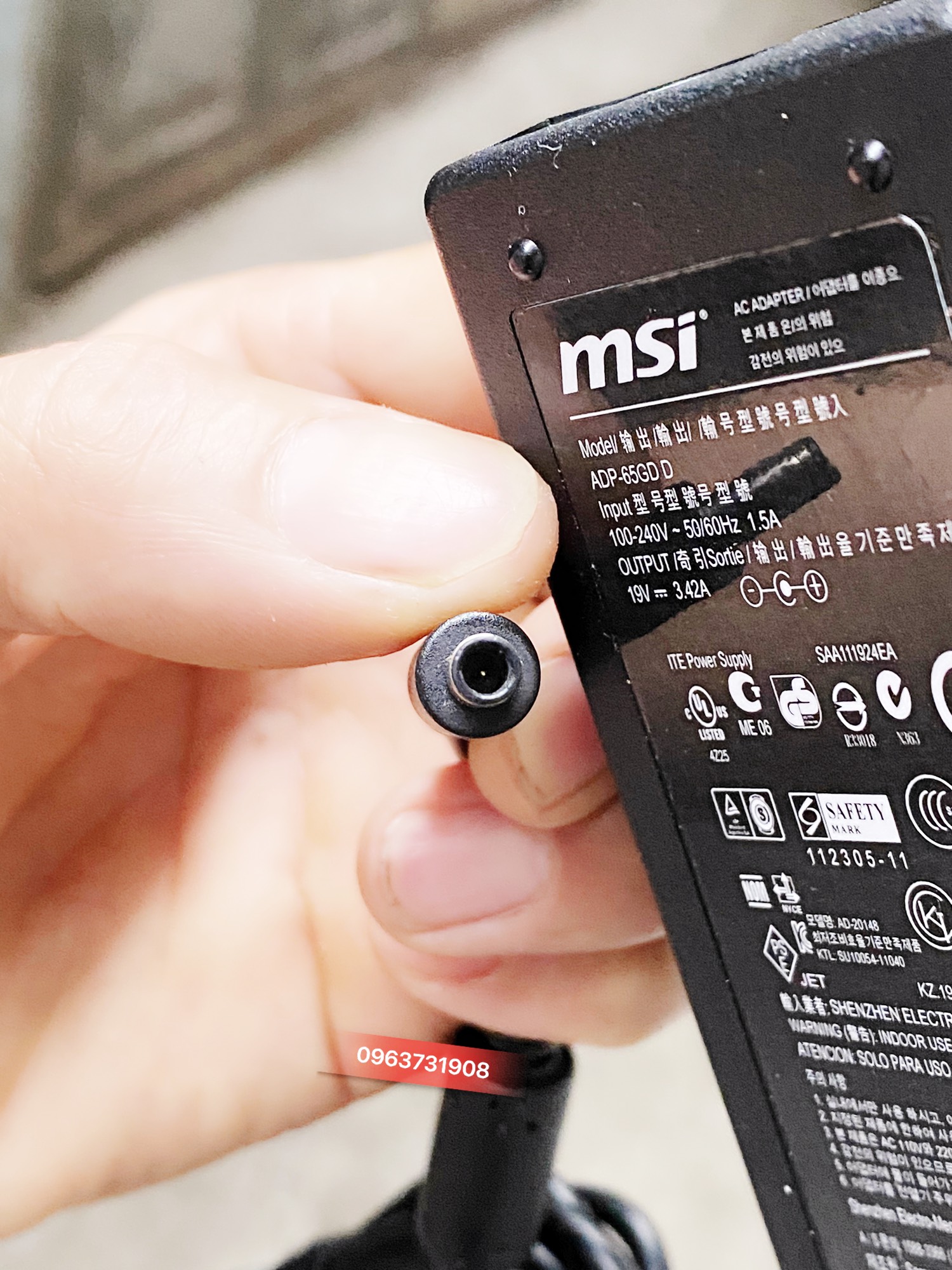 Dây sạc laptop MSI Modern 14 B5M hàng bóc máy MSI