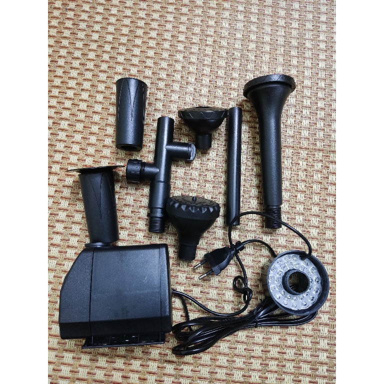 Led submersible pump fountain water pump led landscape garden multi-mode nozzle