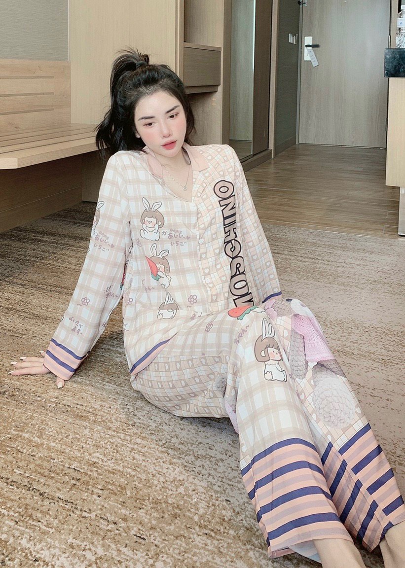 ĐỒ BỘ PIJAMA LỤA MANGO CAO CẤP PROM 40-60ký