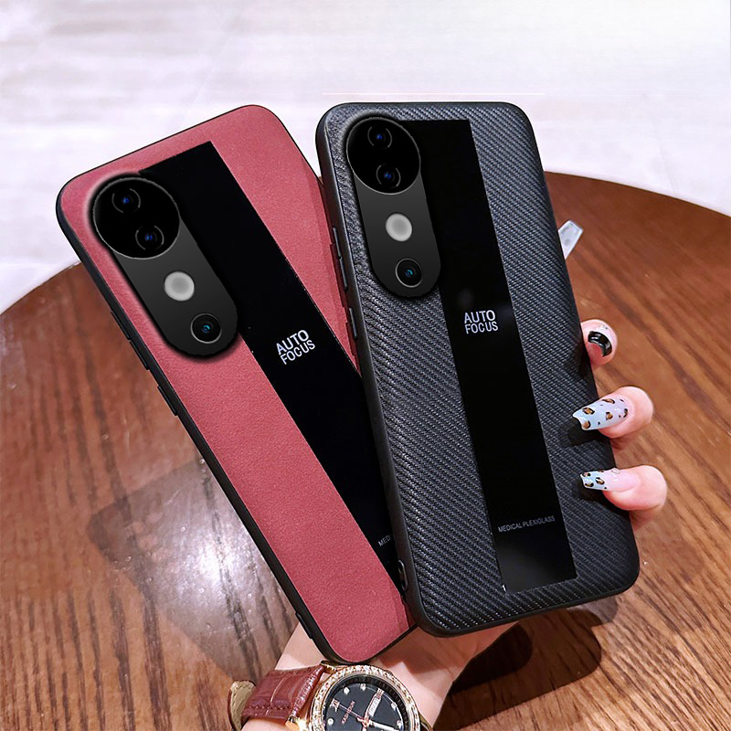 For Vivo V40 V30 V29 V27 V27E V25 Pro Case Fluff Luxury Sheepskin Silicone Soft Business All-Inclusive Leather Anti-knock for Vivo V40 V30 V29 V27E V25 Pro Phone casing.